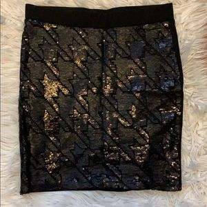 Sequinned Mini Skirt